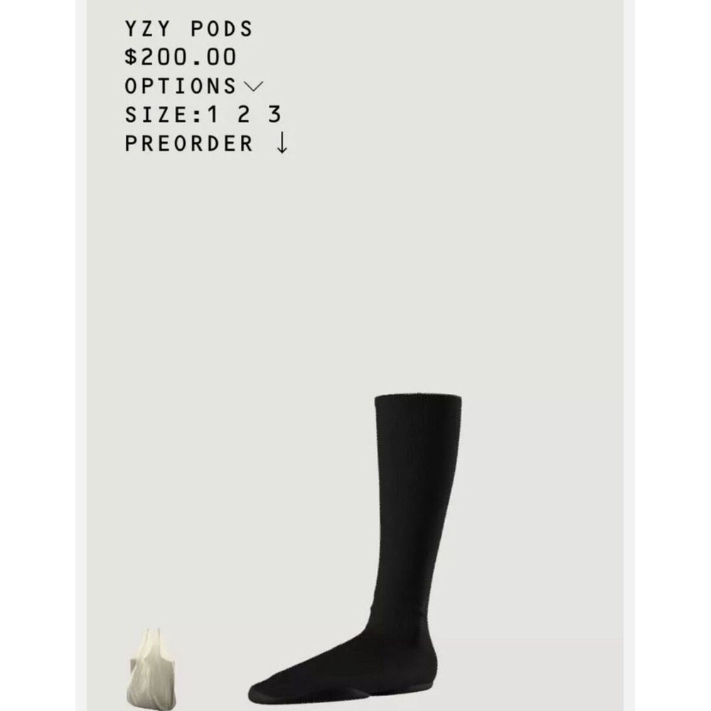 Kanye West Yeezy Pods Sock Shoes Size 1 Brand New 🆕🔥Size 4-7‎ Mens